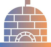 Igloo Gradient Icon vector