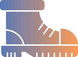 Boot Gradient Icon vector
