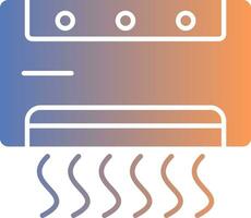 Air Conditioner Gradient Icon vector