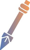 Spear Gradient Icon vector