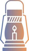 Gas Lamp Gradient Icon vector