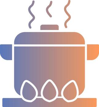 Boiling Gradient Icon vector