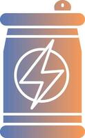 Energy Drink Gradient Icon vector