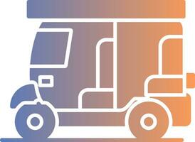 Rickshaw Gradient Icon vector