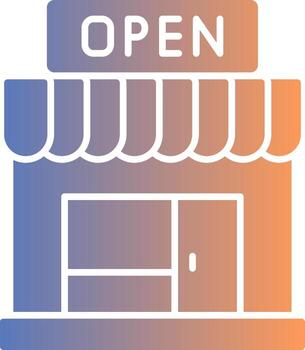 Open Gradient Icon vector