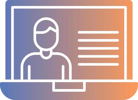 User Gradient Icon vector