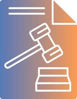 Law Gradient Icon vector