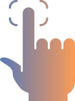 Finger Print Gradient Icon vector