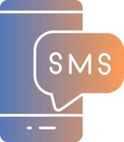 Sms Gradient Icon vector