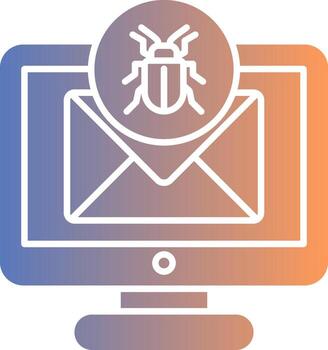 depurar degradado icono vector