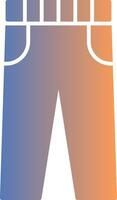 Trousers Gradient Icon vector