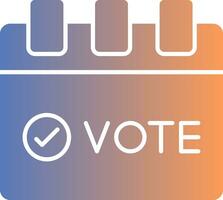 Elections Gradient Icon vector