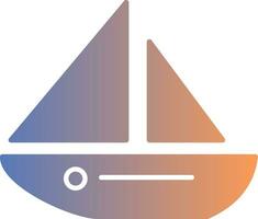 Dinghy Gradient Icon vector