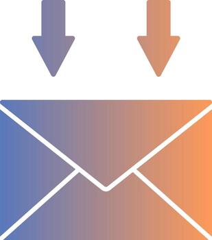 Mail Gradient Icon vector