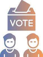 Voters Gradient Icon vector