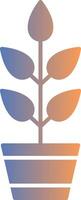 Plant Gradient Icon vector