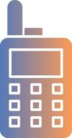 Walkie Talkie Gradient Icon vector