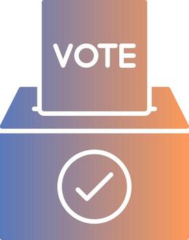 votar degradado icono vector