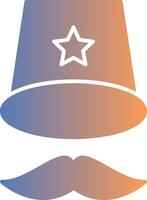 Top Hat Gradient Icon vector