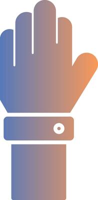 Raise Hand Gradient Icon