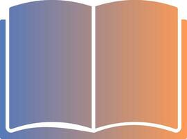 Art Book Gradient Icon vector