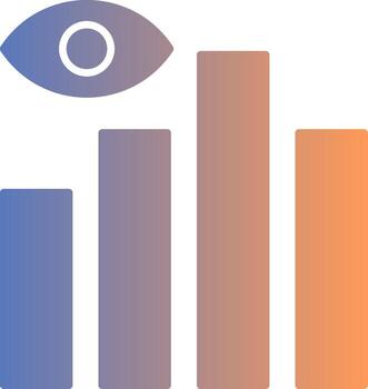 Data Visualization Gradient Icon vector