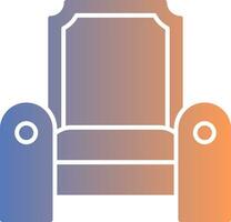 Throne Gradient Icon vector