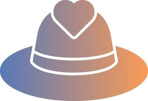 Hat Gradient Icon vector