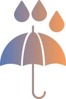 Umbrella Gradient Icon vector