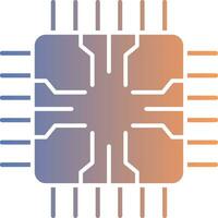 Chip Gradient Icon vector