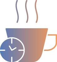 Break Time Gradient Icon vector