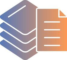 Stacks Gradient Icon vector