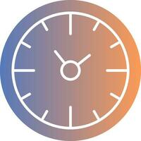 Clock Time Gradient Icon vector