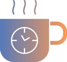 Coffee Time Gradient Icon vector