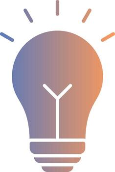 Idea Gradient Icon vector