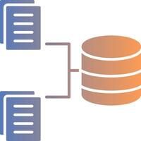 Data Collection Gradient Icon vector