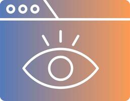 Visualization Gradient Icon vector