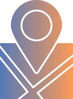 Location Gradient Icon vector