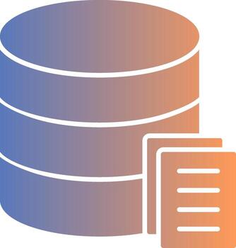 Data Gradient Icon vector