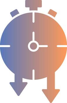 Temporizador degradado icono vector