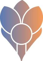 Crocus Gradient Icon vector