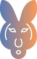 Kangaroo Gradient Icon vector