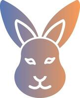 Hare Gradient Icon vector