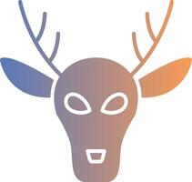 Deer Gradient Icon vector