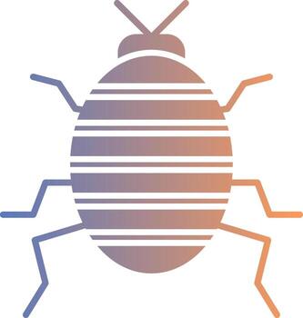 Bug Gradient Icon vector