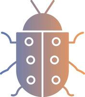 Bug Gradient Icon vector