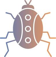 Bug Gradient Icon vector