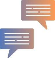 Conversation Gradient Icon vector