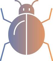 Bug Gradient Icon vector