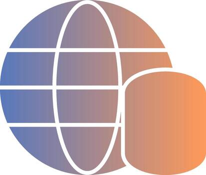 Network Gradient Icon vector